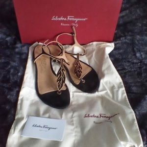 Salvatore Ferragamo leaf thong sandals 6
